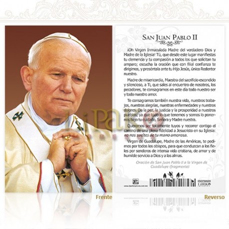 San Juan Pablo II (túnica dorada) 