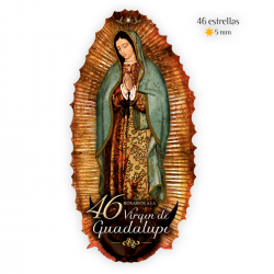Cromo 46 Rosarios a la Virgen de Guadalupe